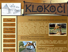 Tablet Screenshot of pension-klokoci.cz